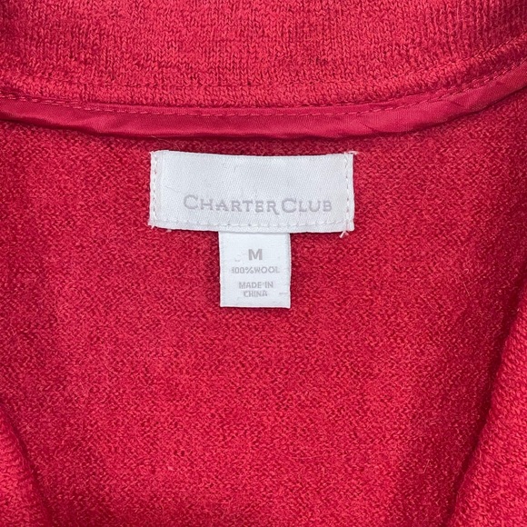 Red Ruffled Wool Sweater - Picture 3 of 5